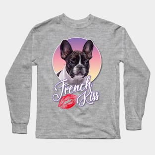 French Kiss / French Bulldog Design Long Sleeve T-Shirt